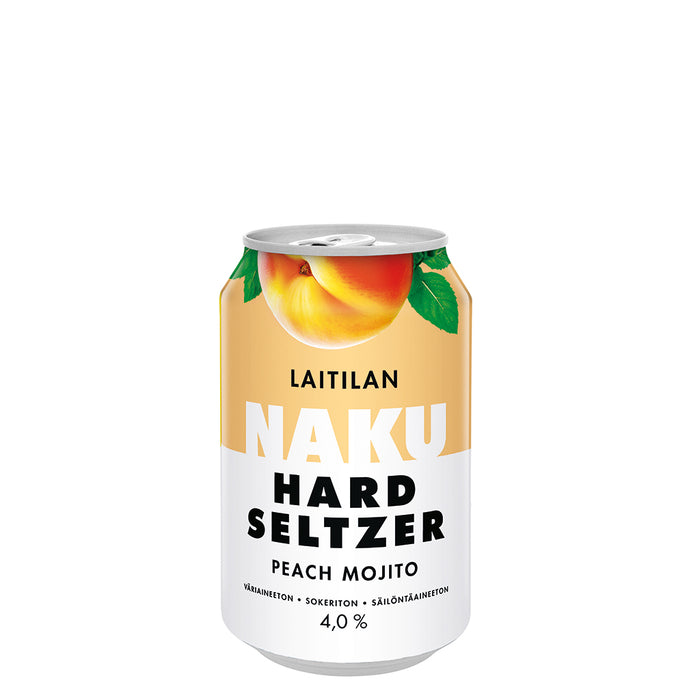 Laitilan Naku Hard Seltzer Peach Mojito