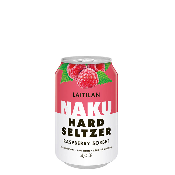 Laitilan Naku Hard Seltzer Raspberry Sorbet