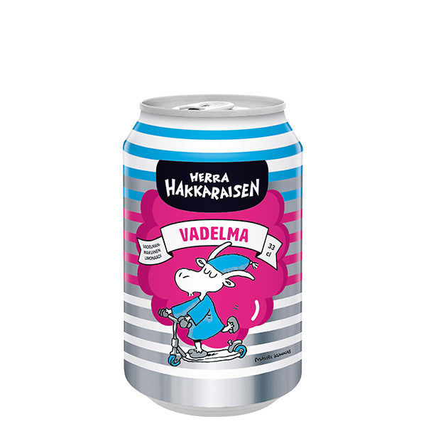 Herra Hakkaraisen vadelmanmakuinen limonaadi