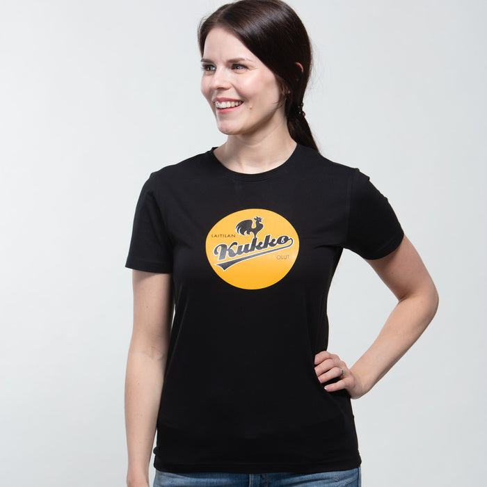 Kukko-t-paita, tyköistuva malli naisille