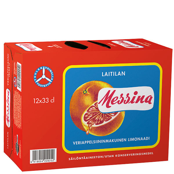 Messina – veriappelsiininmakuinen limonaadi 12-pack