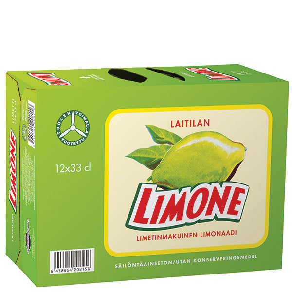 Limone – limetinmakuinen limonaadi 12-pack